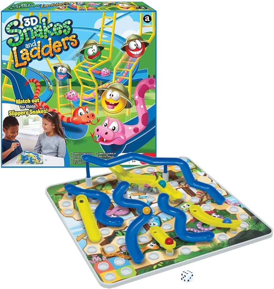3D Snake & Ladder Game (Big Size)