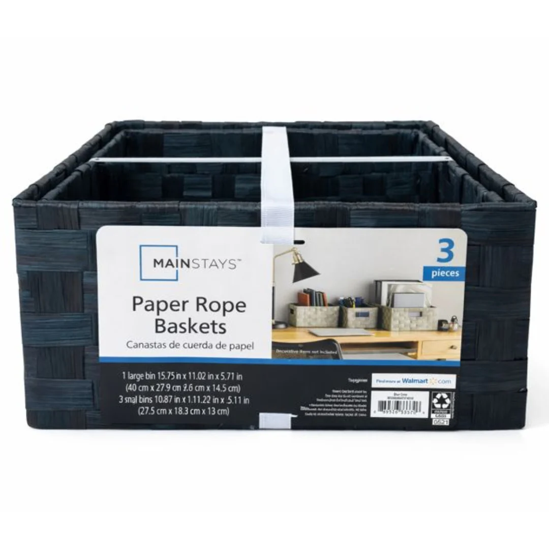 3PC Organiser Basket Set