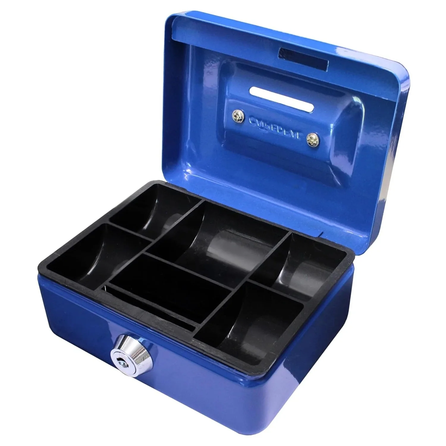 4" Blue Cash Box