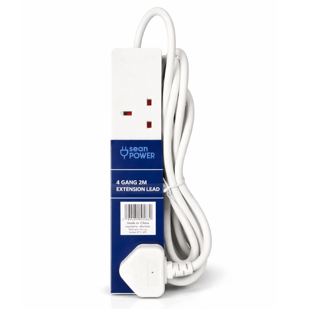 4 Gang 2 Metre Extension Lead