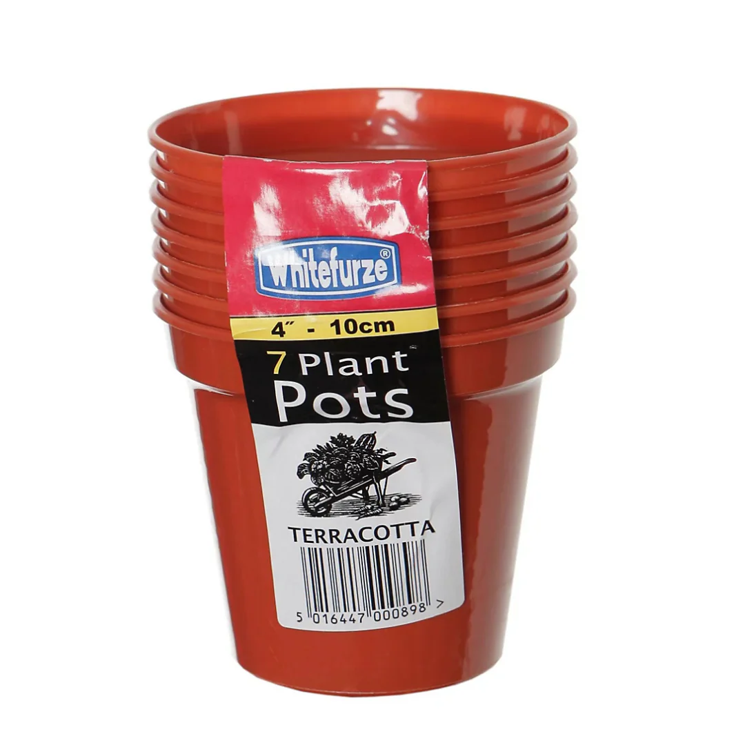 4-Inch Plant Pots – Pack of 7
