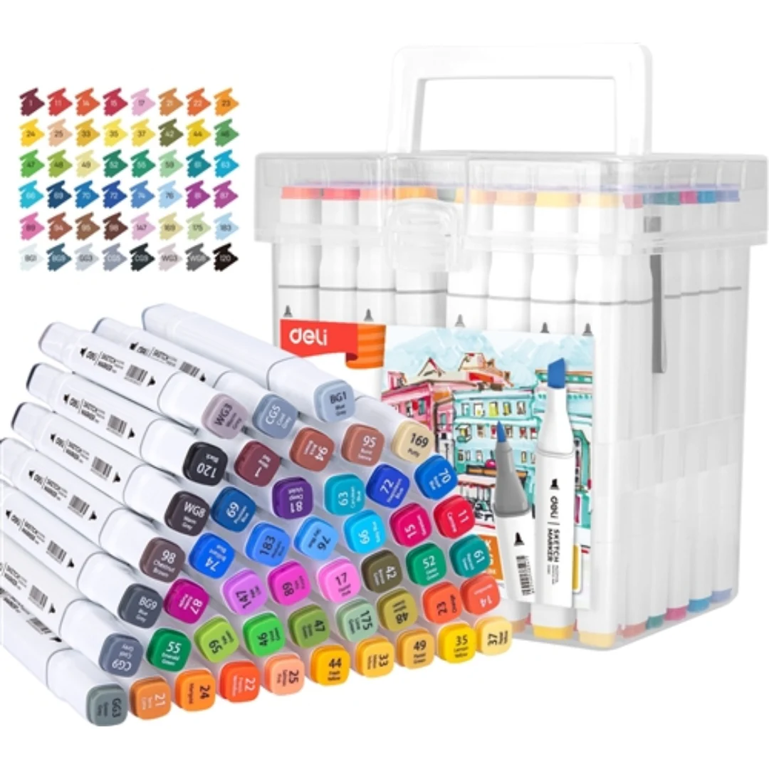 48-Colour Sketch Markers Set
