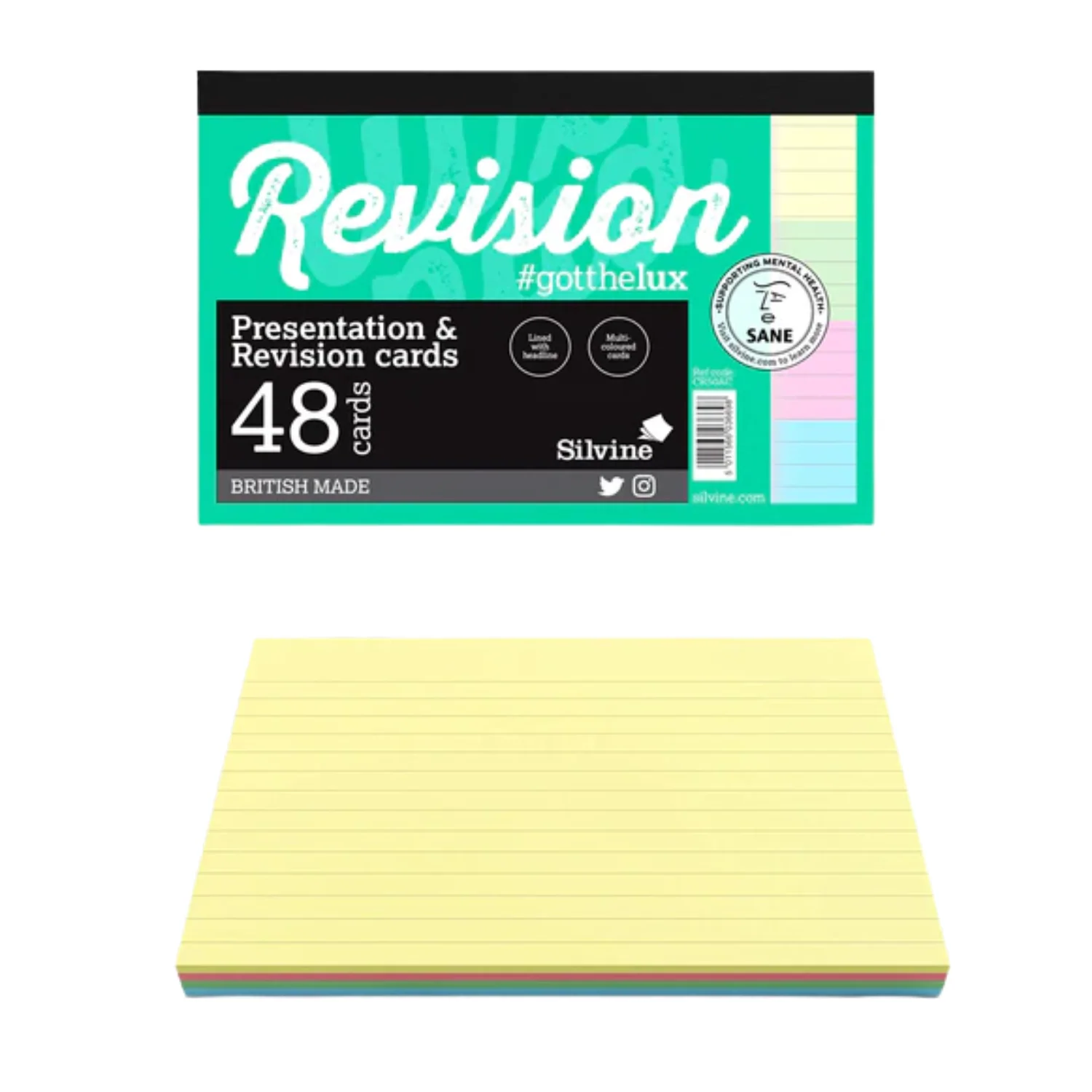 48-Pack 6"x4" Ruled Revision Cards