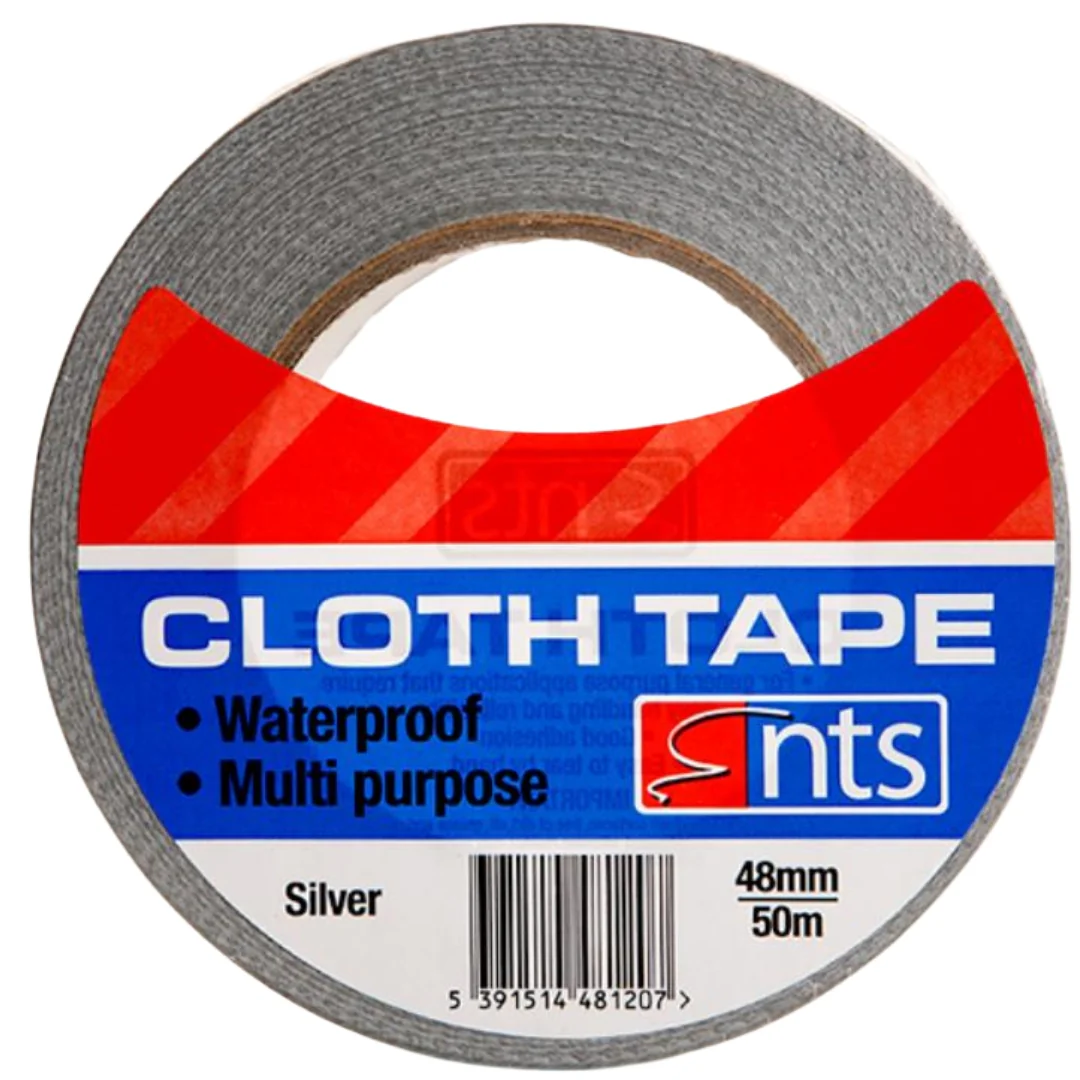 48mm x 50m Silver Cloth Tape
