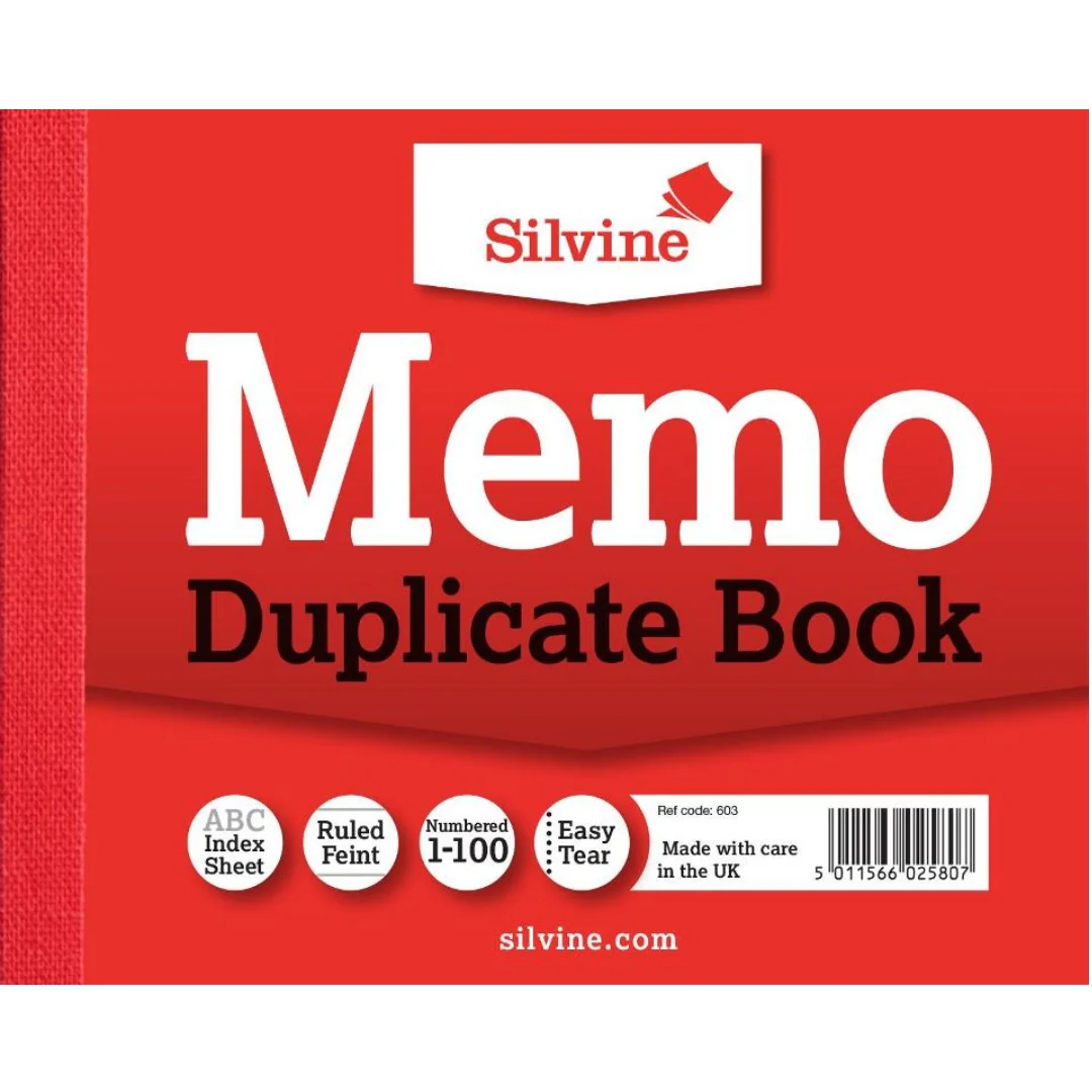4"x5" Feint Memo Duplicate Book