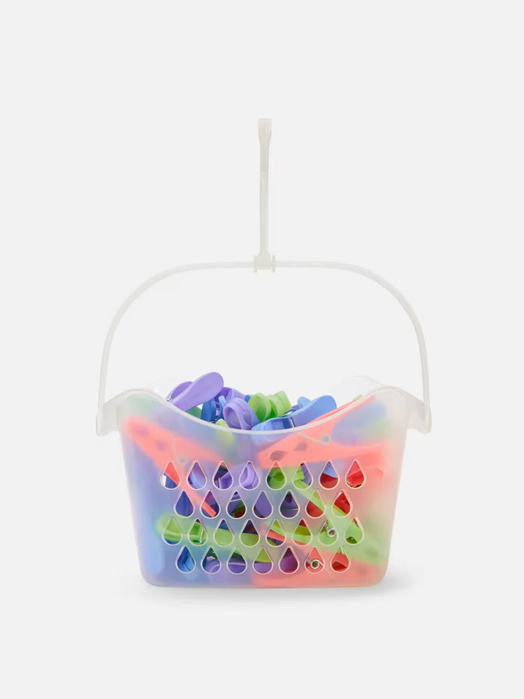 50 Pegs and Basket Set