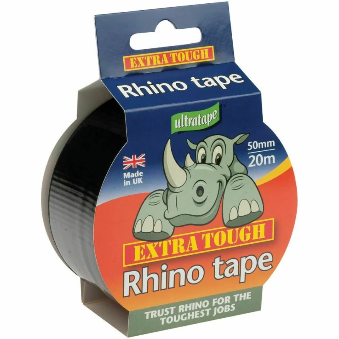 50mm x 20m Black Extra Tough Cloth Tape