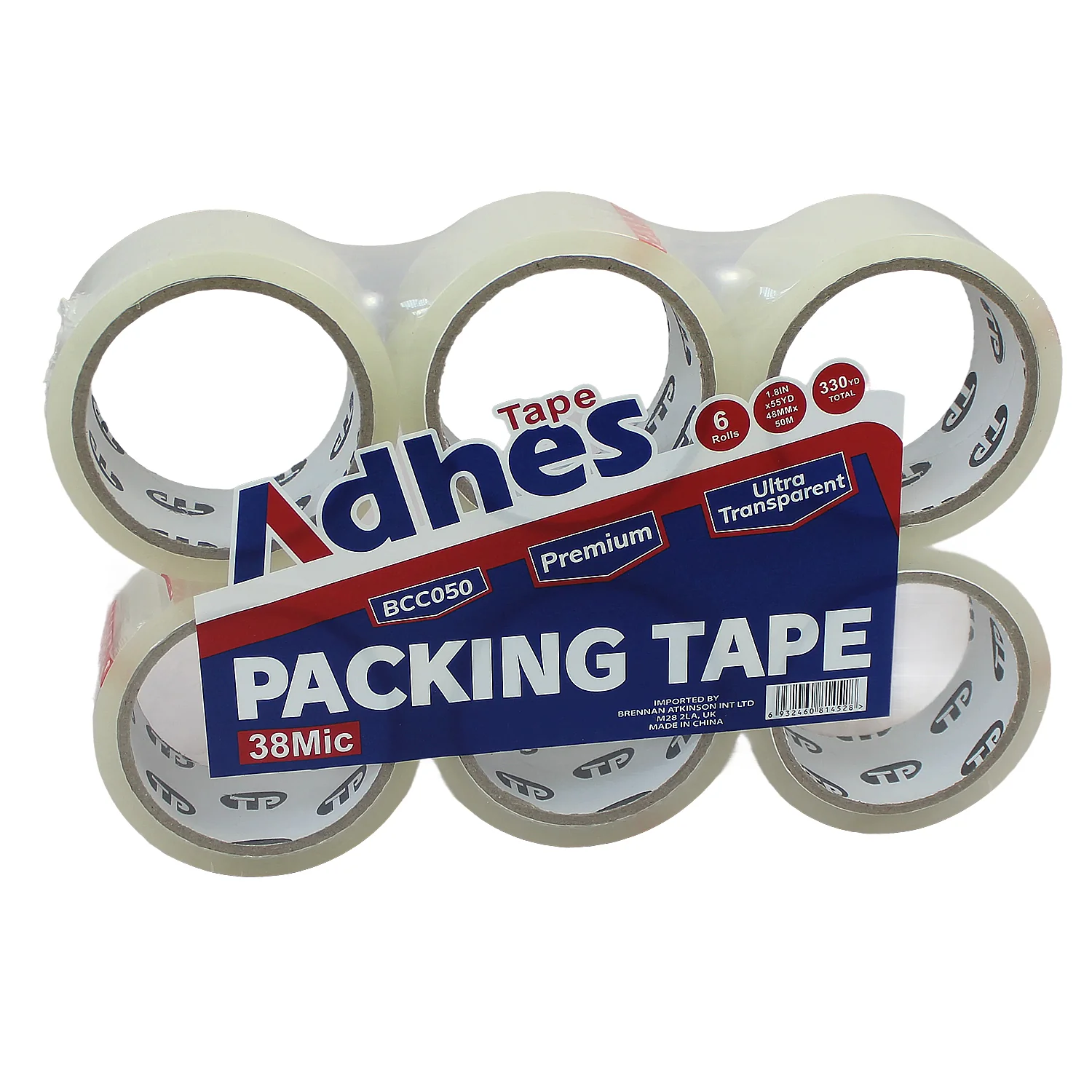 6-Pack Clear Parcel Tape
