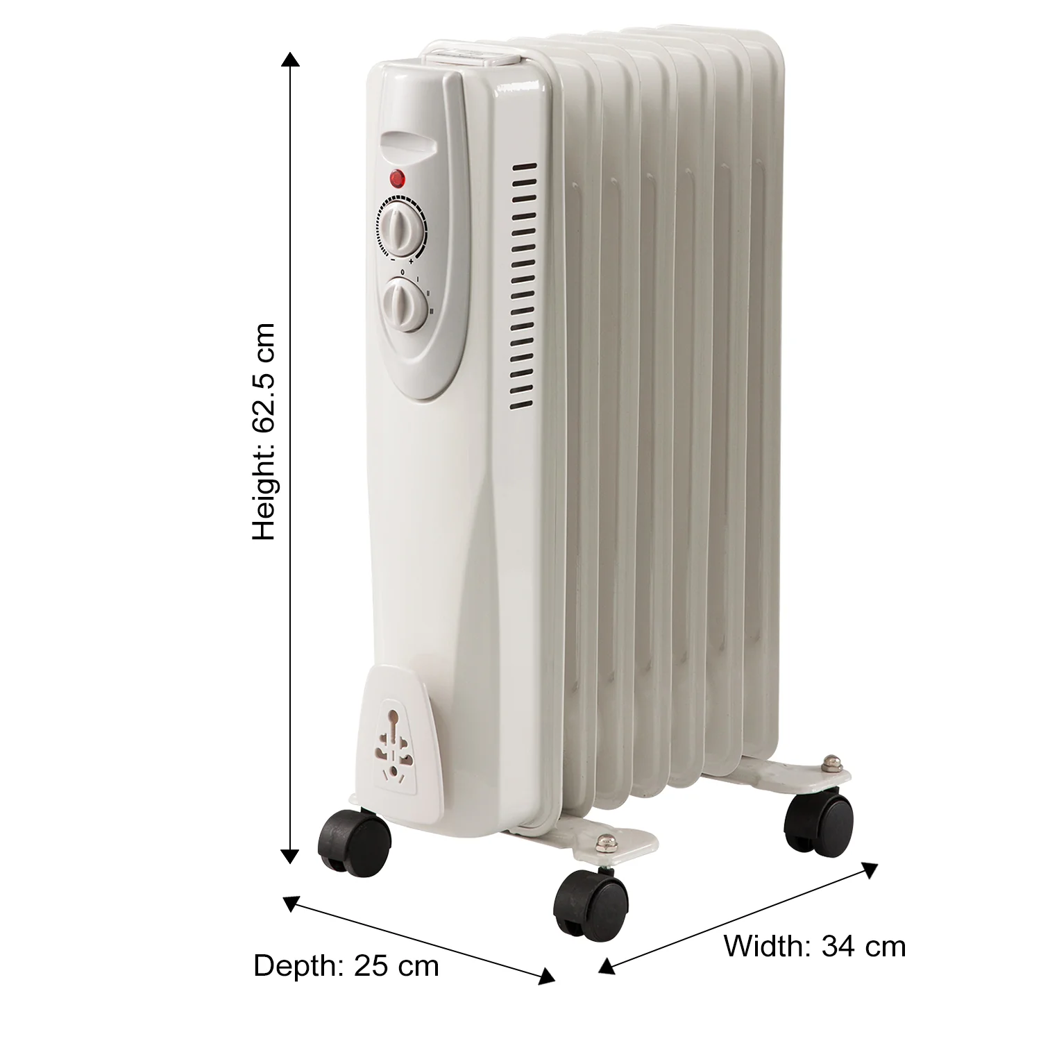 7-Fin Oil Filled Radiator 1500 Watts - Image 5