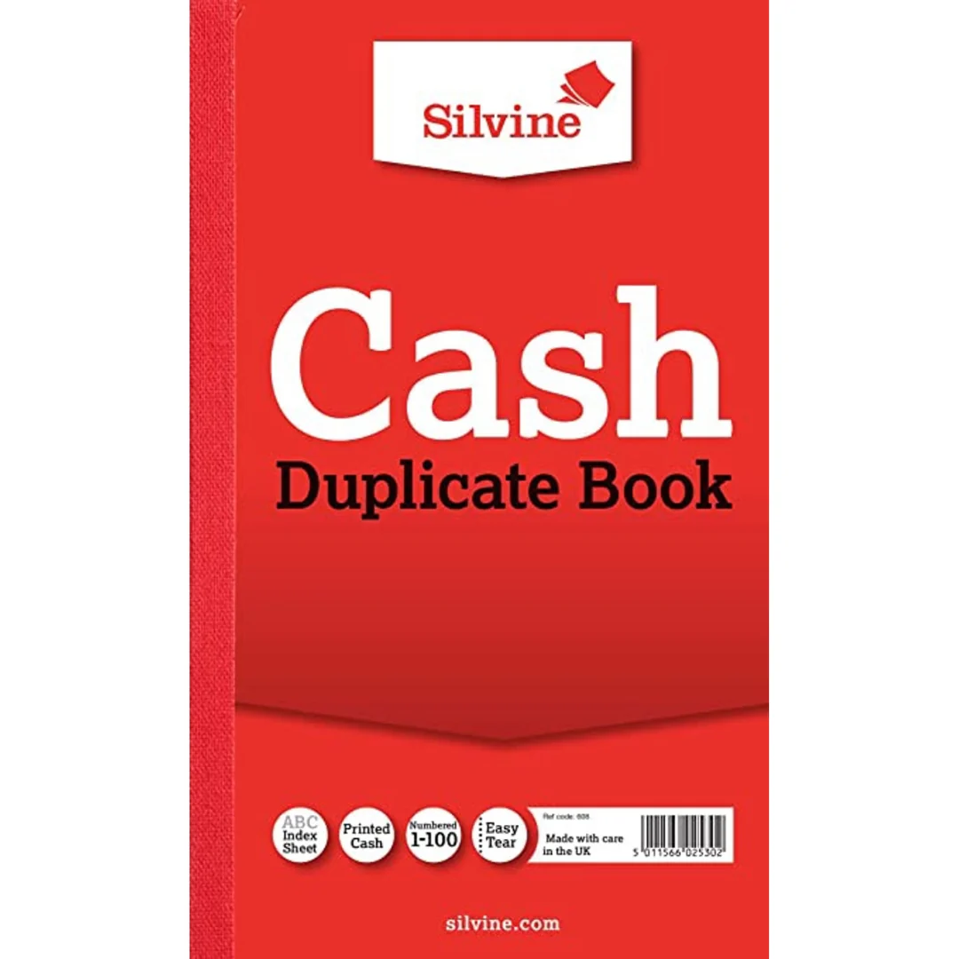 8"x5" Cash Duplicate Book (with Carbon)