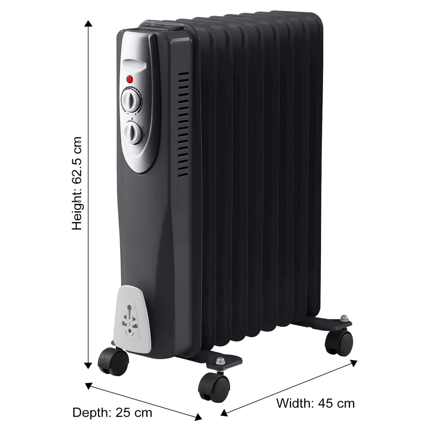 9-Fin Oil Filled Radiator - 2000 Watts - Image 5