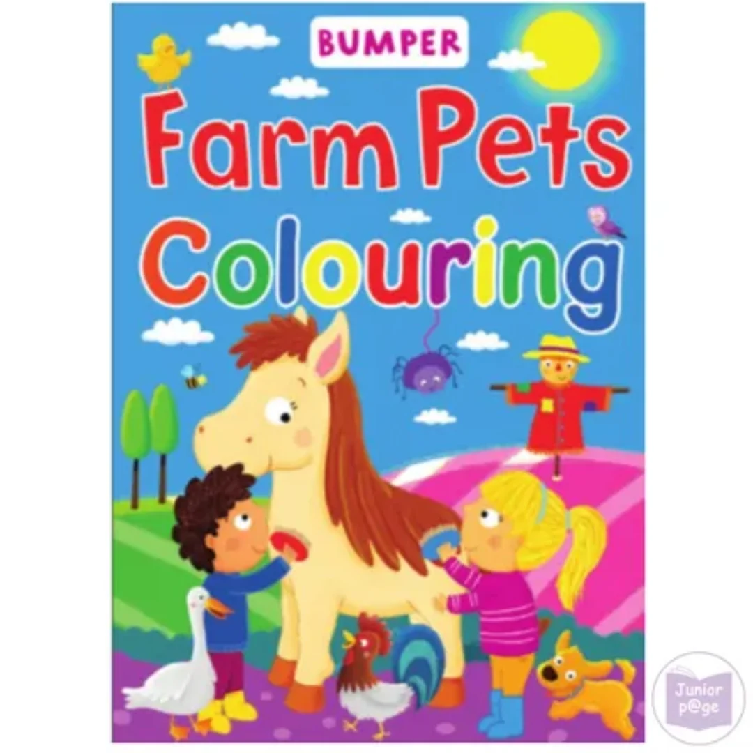 96pg Farm Pets Colouring Book