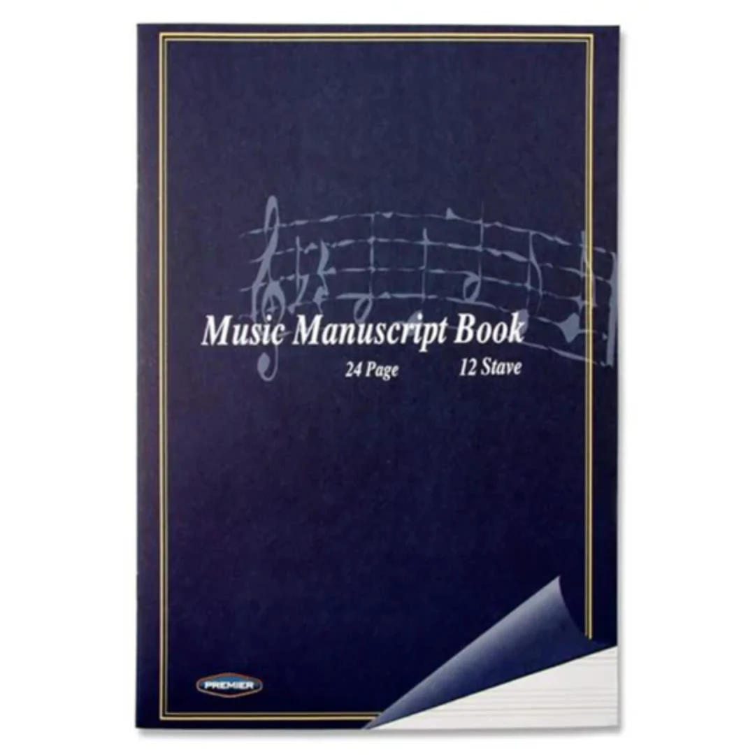A4 12 Stave Music Manuscript Book