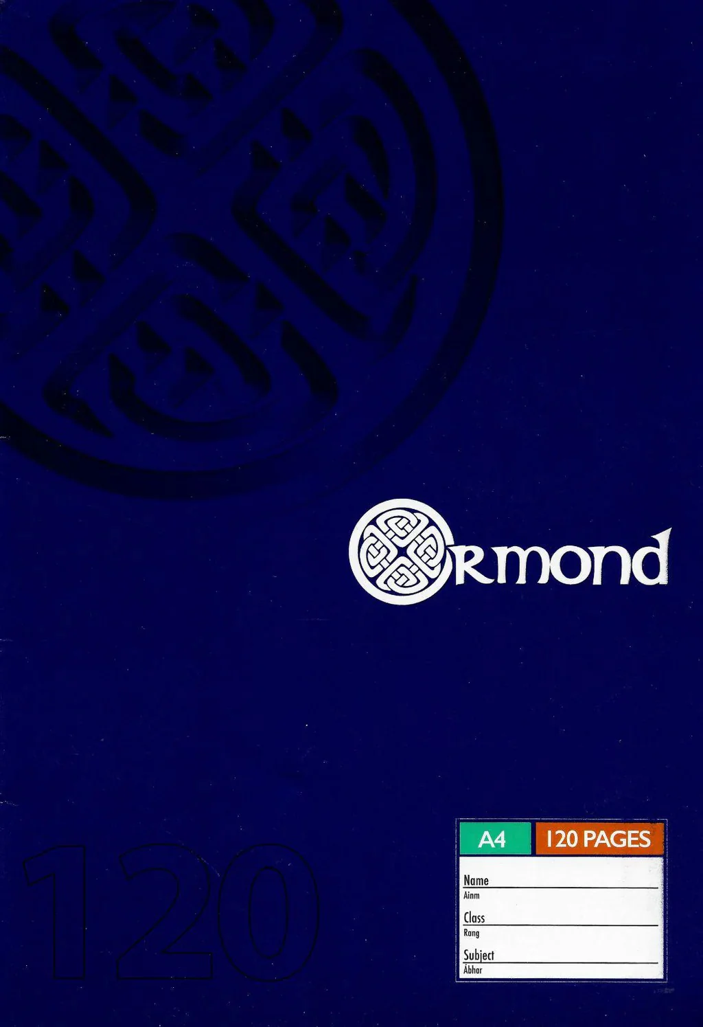A4 120 Page of Soft Cover Manuscript