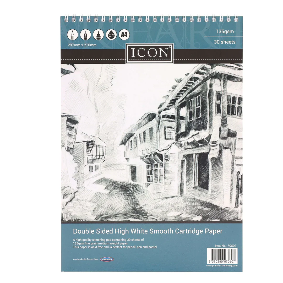 Icon A4 135gsm Spiral Sketch Pad