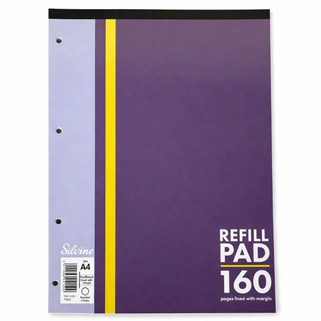 A4 160pg Refill Pad Top Bound Asst - Image 3