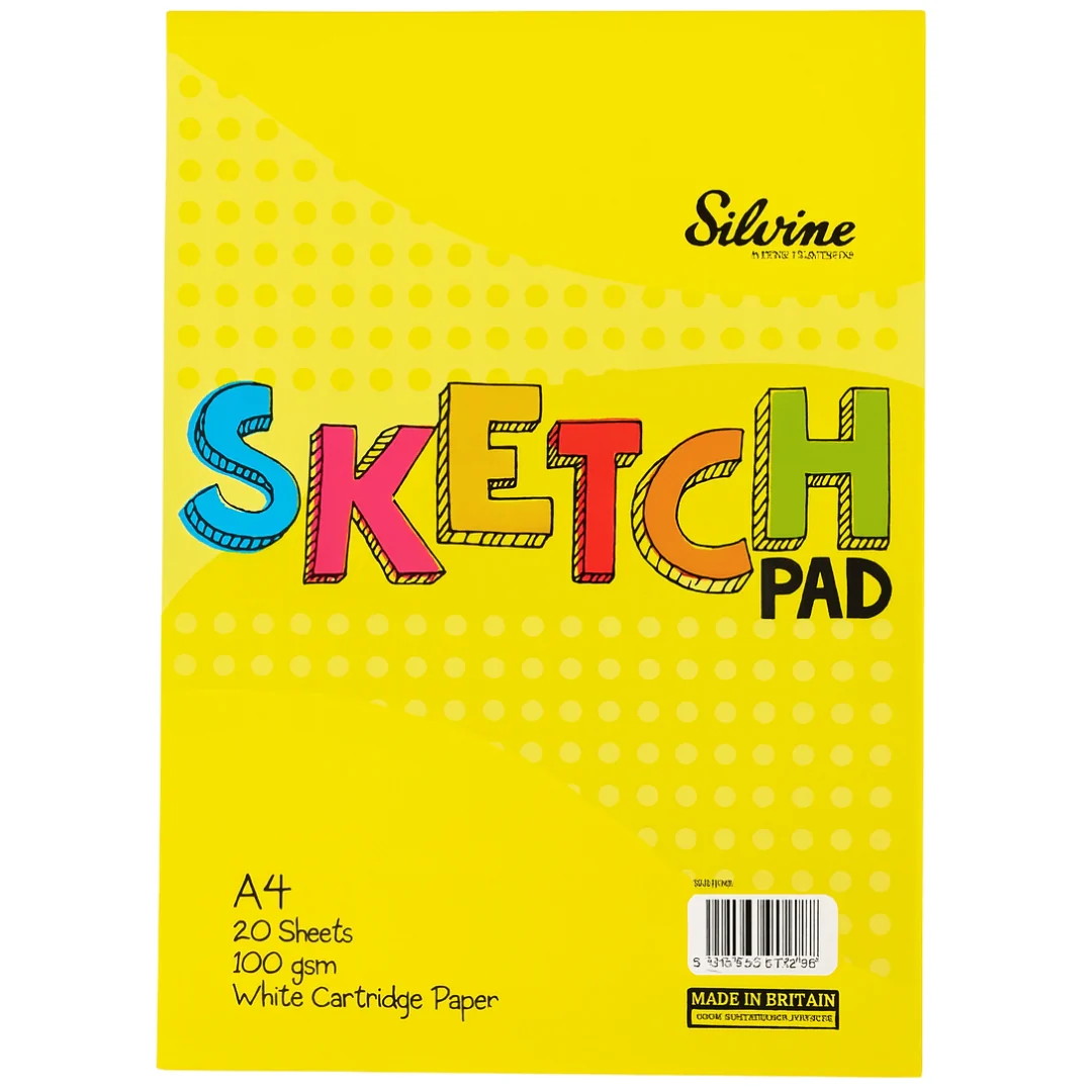 A4 20 Leaf 100gsm Sketch Pad White