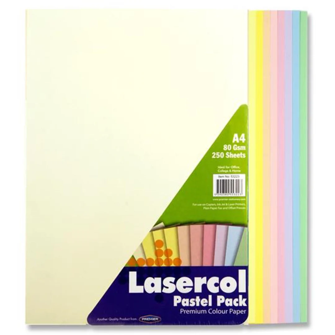 A4 250-Sheets of Pastel 80GSM Copier Paper