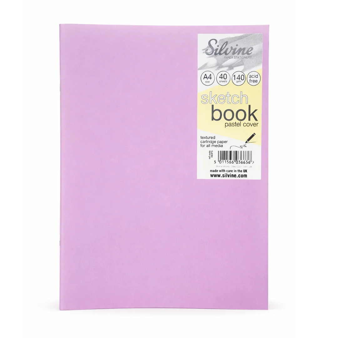 A4 40-Page Pastel Sketch Pads Assorted Colours