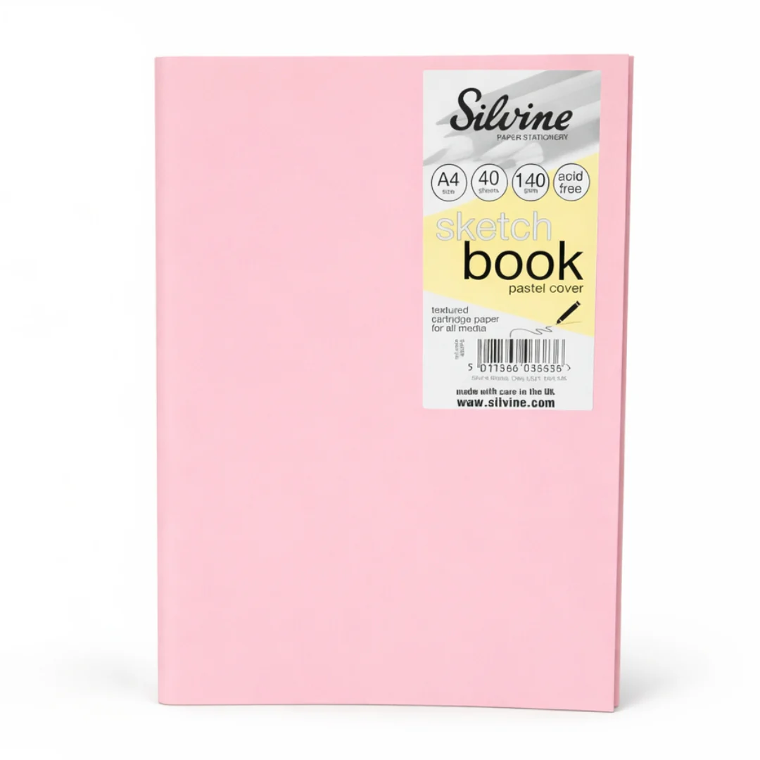 A4 40-Page Pastel Sketch Pads Assorted Colours - Image 2