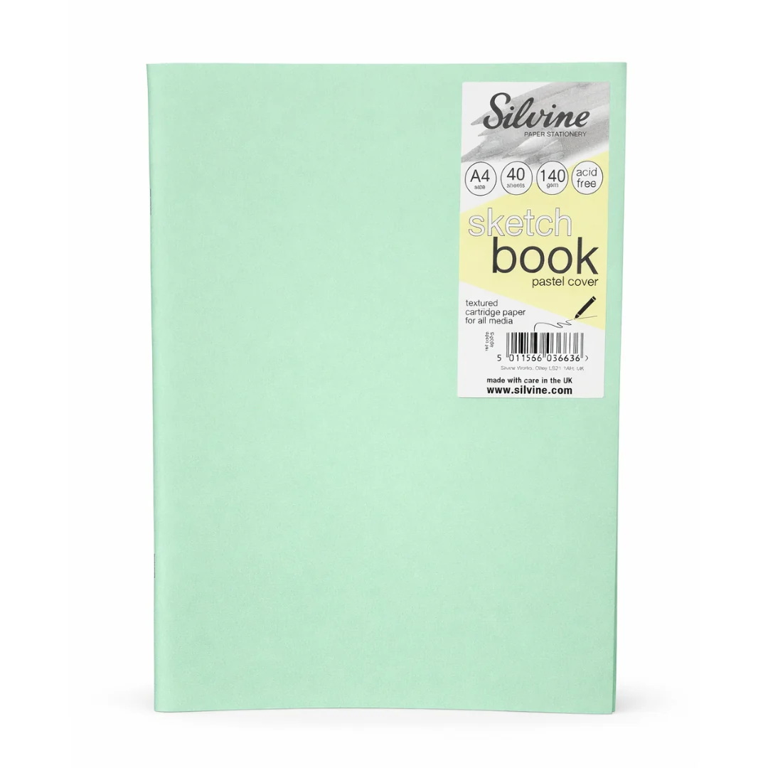 A4 40-Page Pastel Sketch Pads Assorted Colours - Image 4