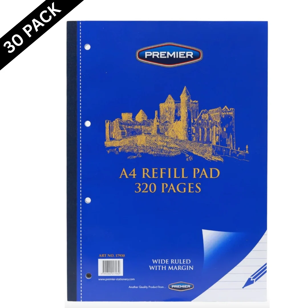 A4 Side-Bound Refill Pads 320 Pages ( Box of 30 )