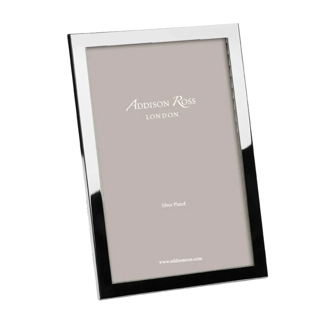 Addison Ross A4 Photo Frame Black Silver Plated