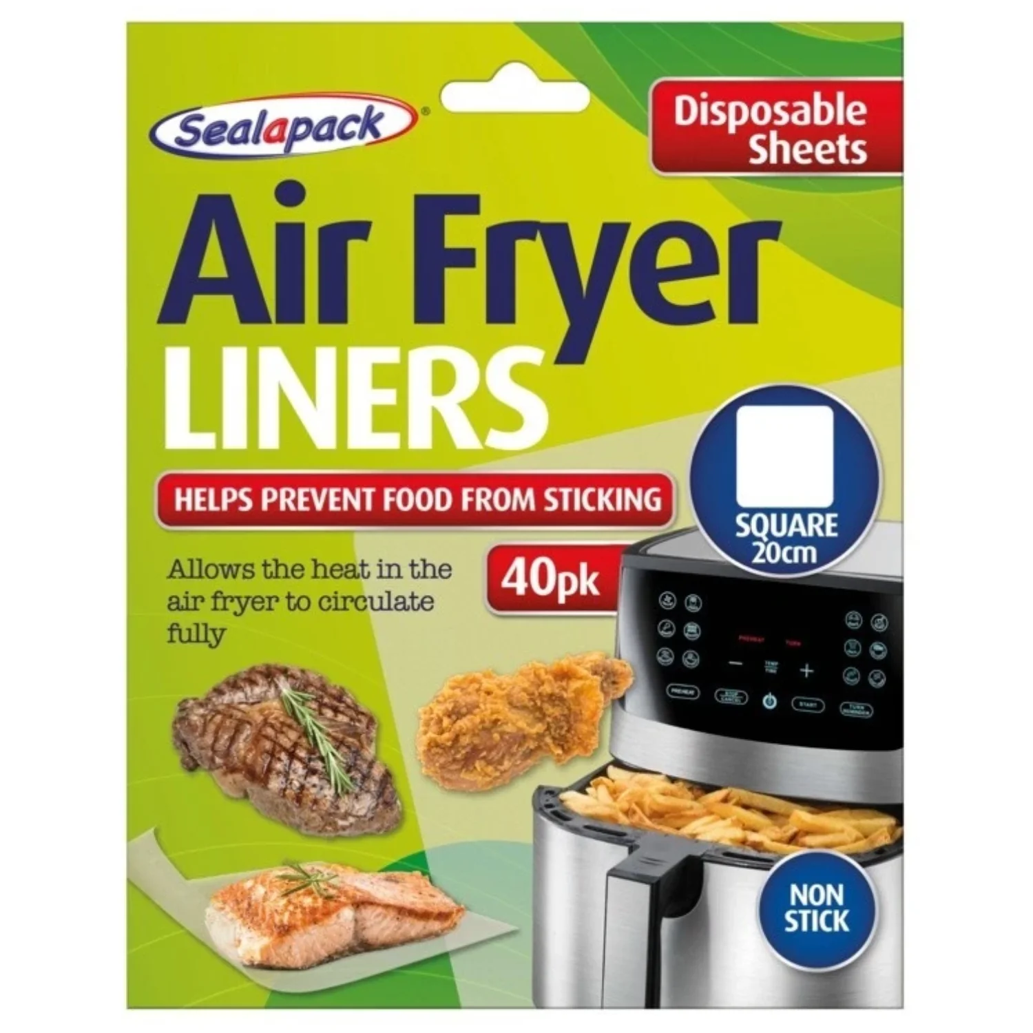 Air Fryer Liner Square 40-Pack