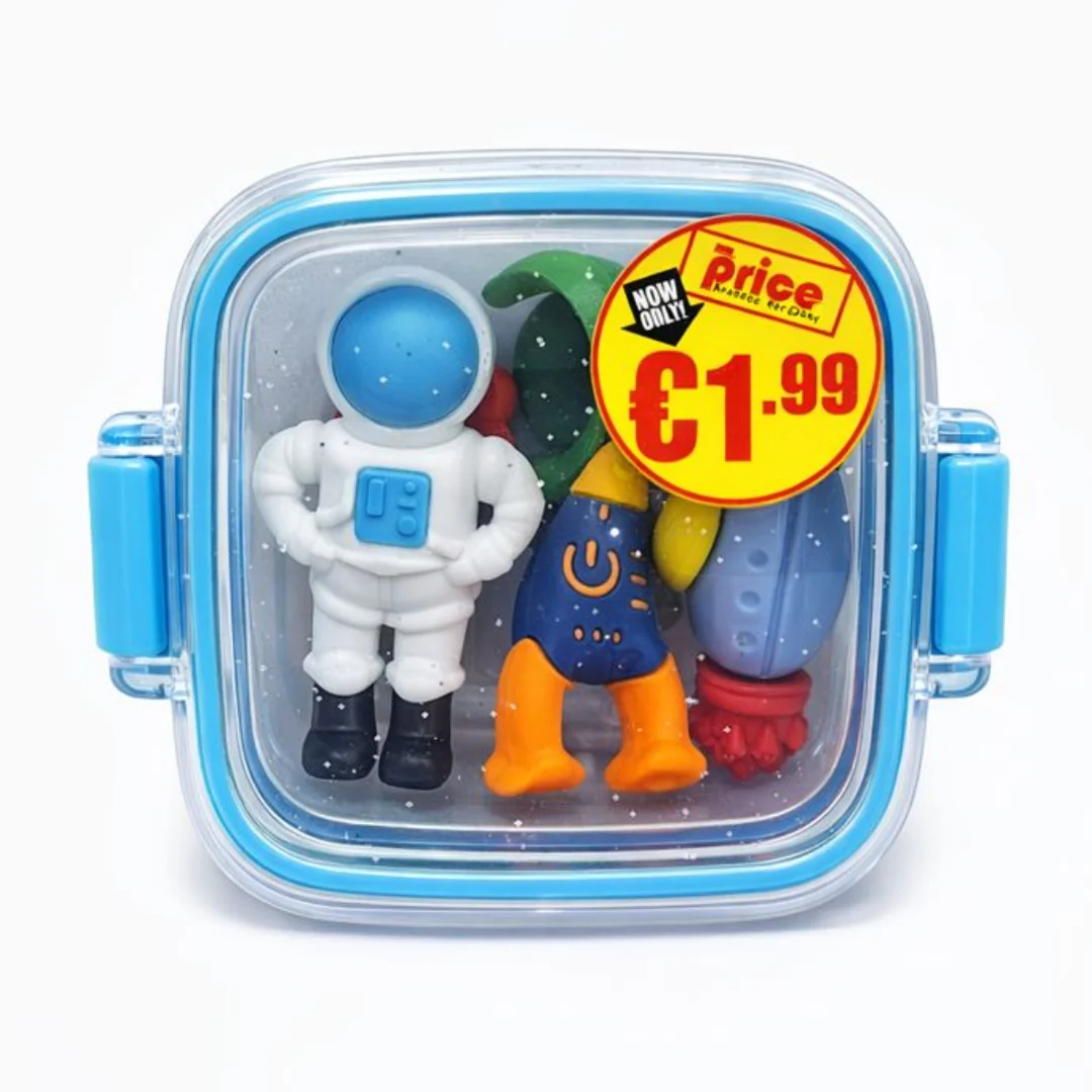 Astronaut Outer Space Eraser Set