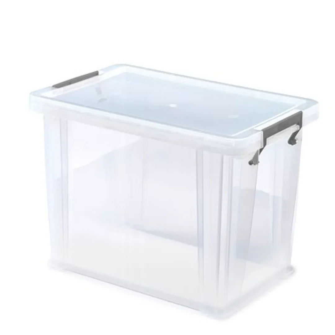 Allstore Silver Clamp Storage Boxes - Image 4