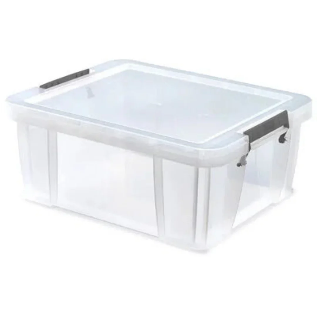 Allstore Silver Clamp Storage Boxes - Image 5