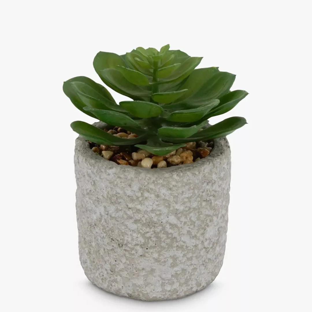 Artificial Mini Succulent in Concrete Pot - Image 3