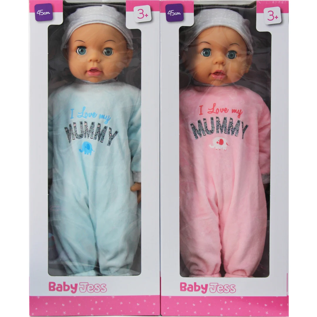 Baby Jess Doll 45cm – Large Soft Baby Doll for Kids