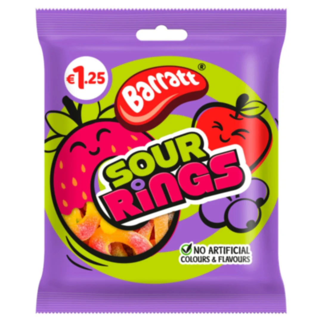 Barratt Sour Rings 140g