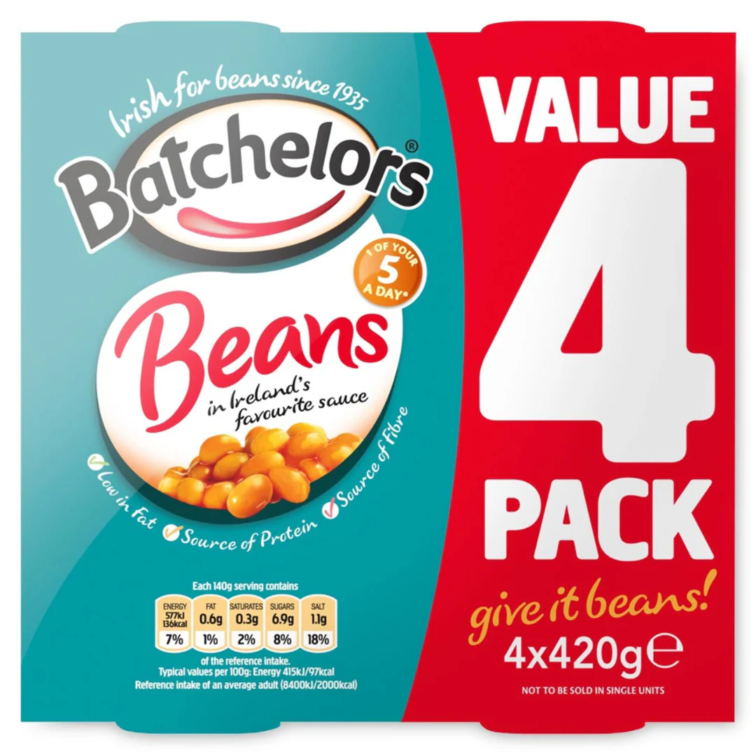 Batchelors Baked Beans 4 x 420g - Image 2