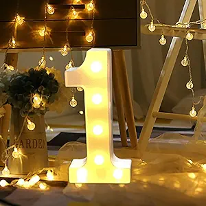 Battery-Operated LED Number 1
