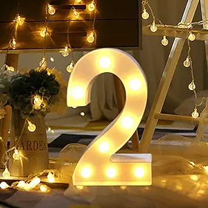 Battery Operated LED Number 2