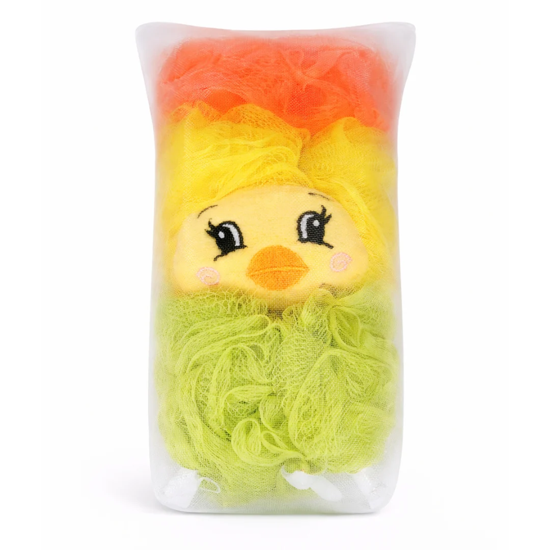 Bettina 3-Piece Bath Puffs - Duck Yellow Set