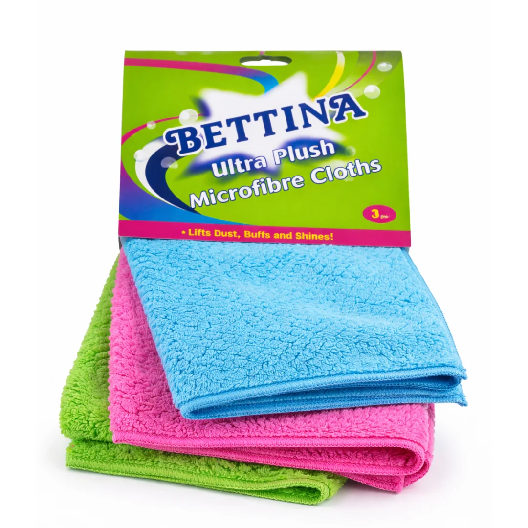 Bettina 3-Piece Ultra Plush Microfibre Cloths