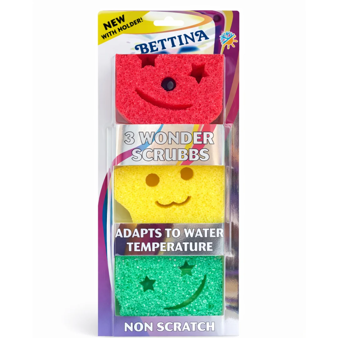 Bettina 3-Piece Wonder Scrubs with Holder