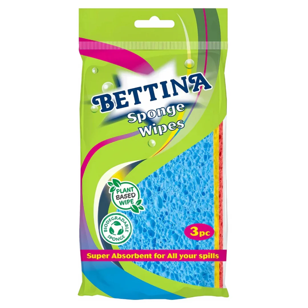 Bettina 3pc Sponge Wipes