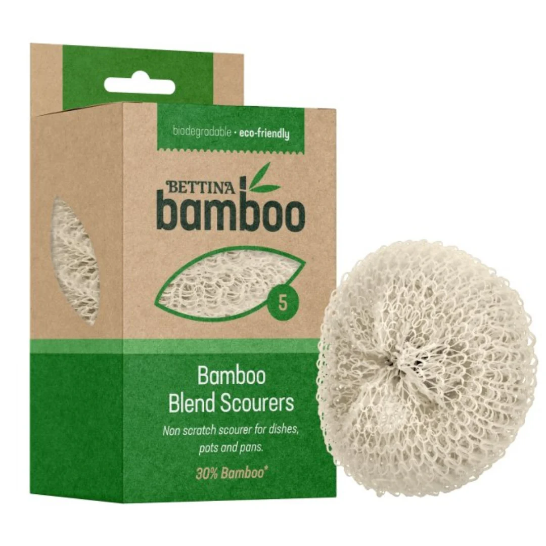 Bettina 5pc Bamboo Blend Scourers