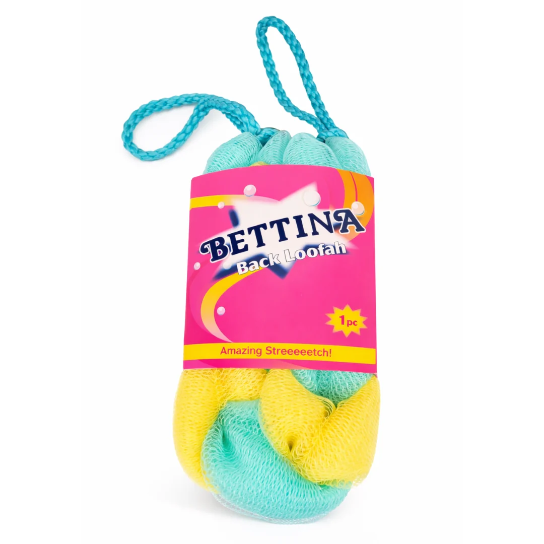 Bettina Back Loofah - Yellow & Mint Blue
