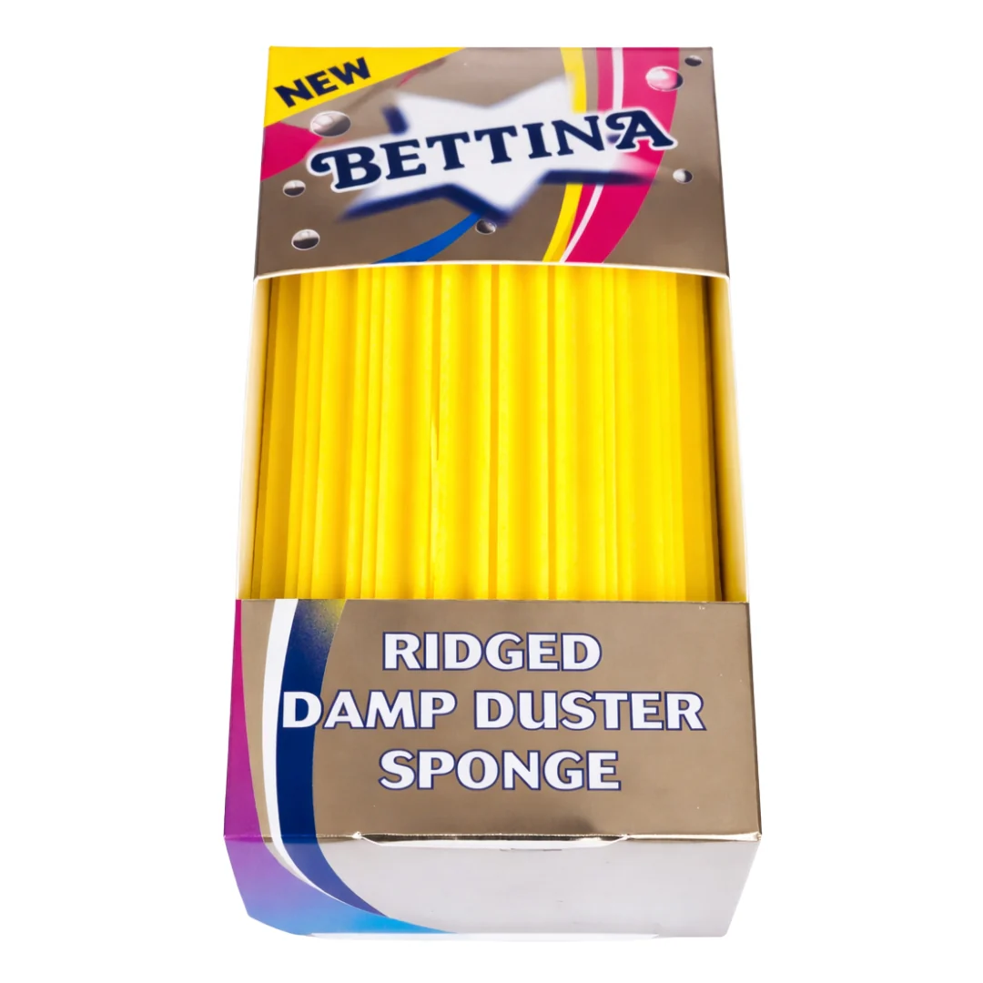 Bettina Ridged Damp Duster Sponge - Yellow