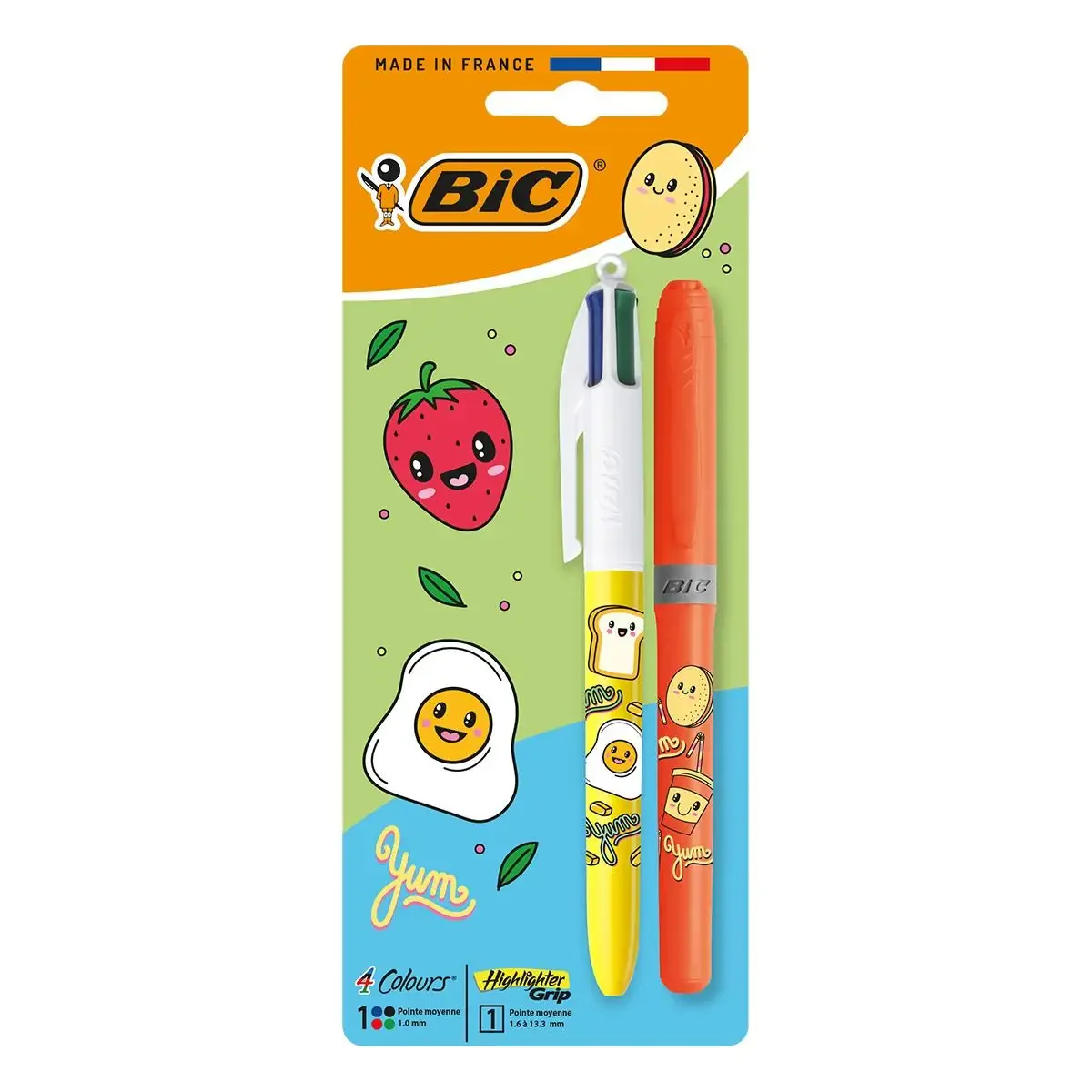 BIC 4 Colors Pen & Highlighter Set 2 Pack