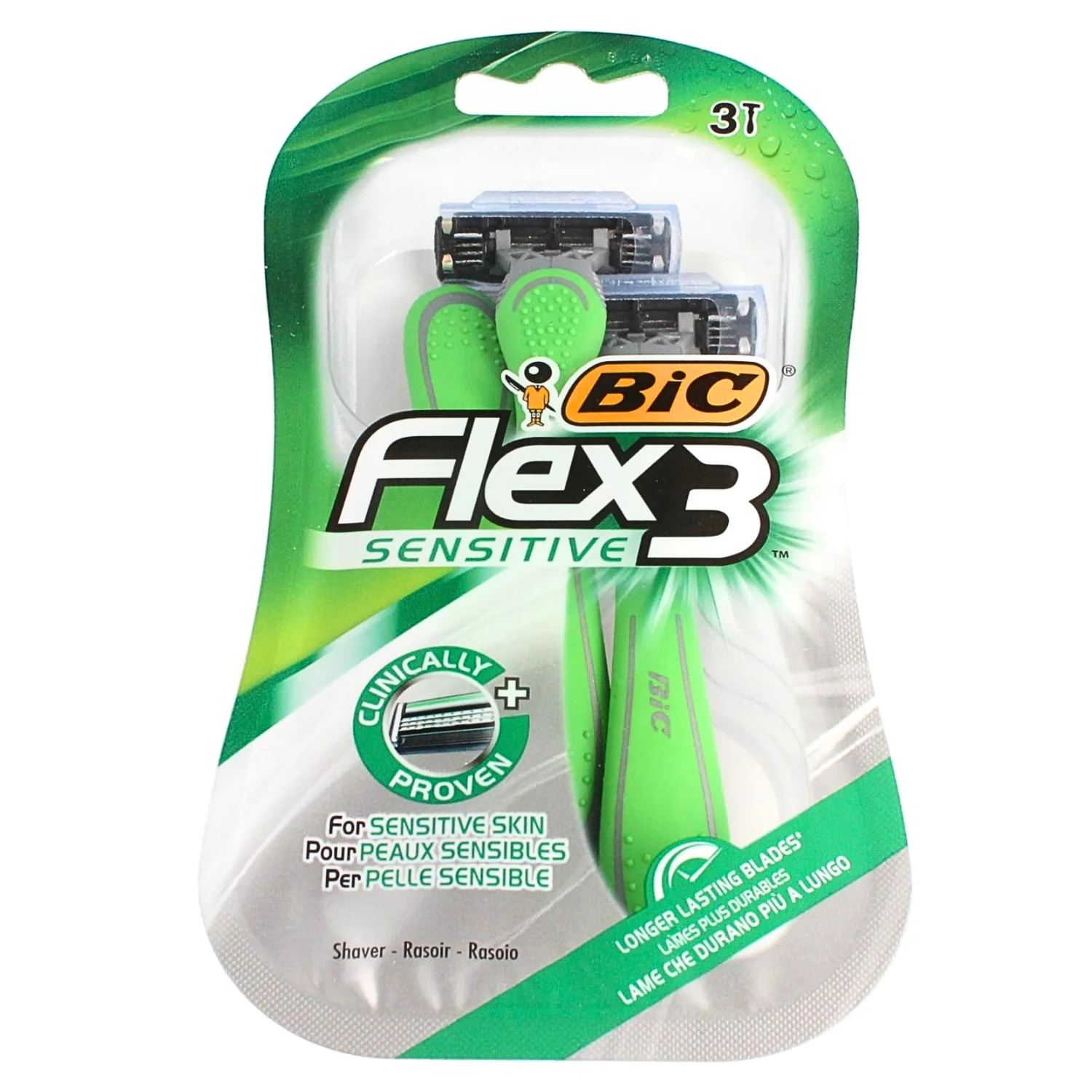 BIC Flex 3 Shaver Sensitive – 1 Blister Pack