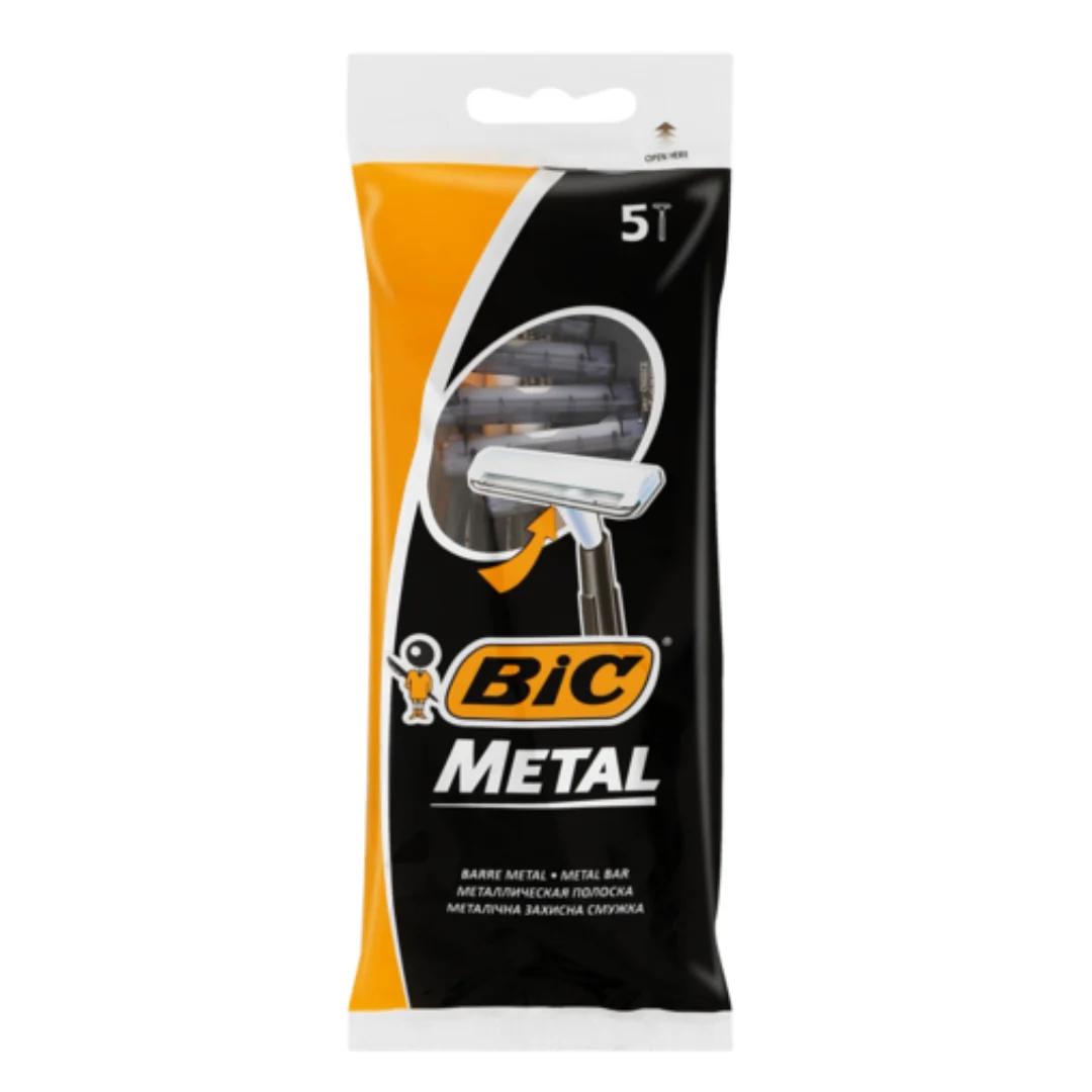 BIC Metal Disposable Razors – Pack of 5