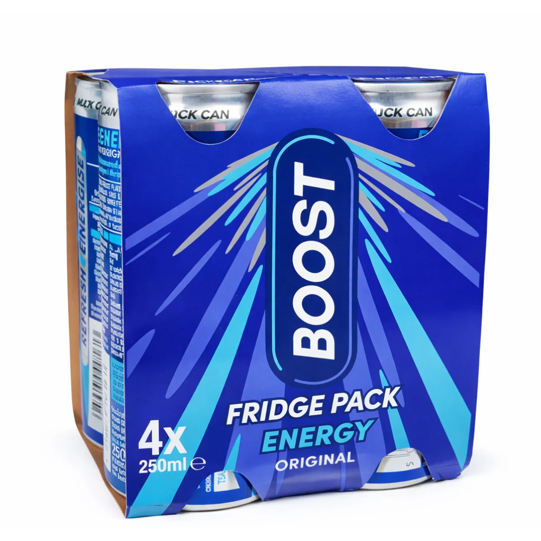 Boost Energy Drink – 4 Pack (4 x 250ml)