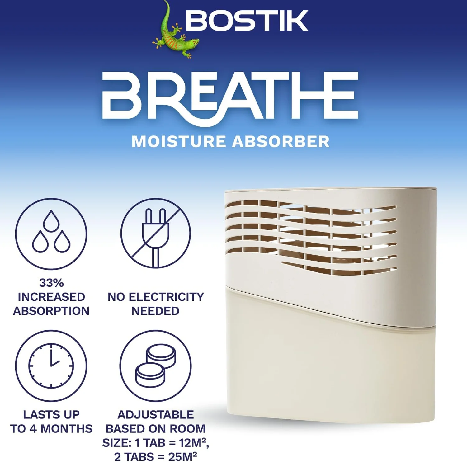 Bostik Breathe Moisture Absorber with 2 tablets - Image 4