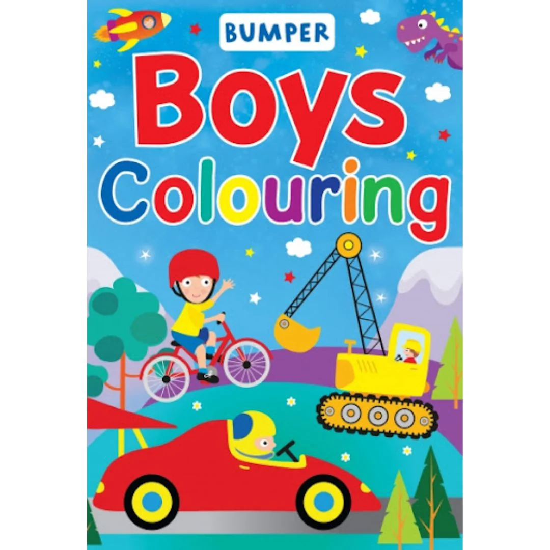 Boys Bumper Colouring Book – 96 Pages